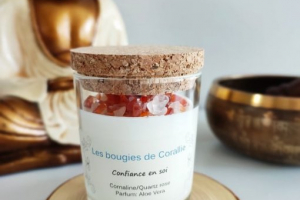Bougie de Corallie lithothérapie confiance en soi
